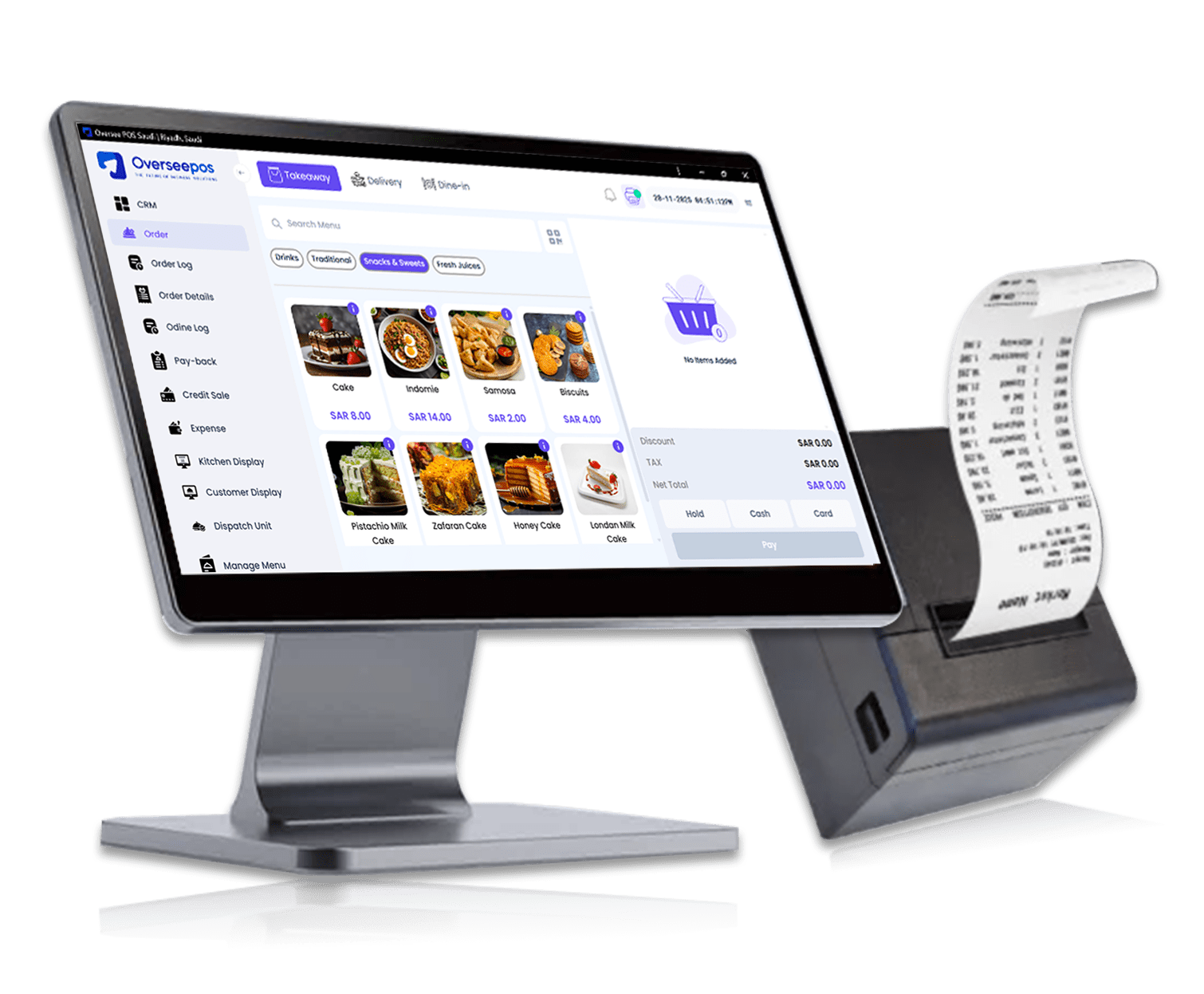 إدارة قائمة طعام المطعم